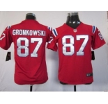 nike youth nfl jerseys new england patriots #87 gronkowski red[nike]