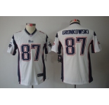nike youth nfl jerseys new england patriots #87 gronkowski white[nike limited]