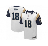 Men's Nike Los Angeles Rams #18 Cooper Kupp Elite White NFL Jersey