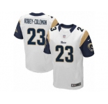 Men's Nike Los Angeles Rams #23 Nickell Robey-Coleman Elite White NFL Jersey