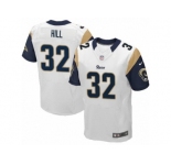 Men's Nike Los Angeles Rams #32 Troy Hill Elite White NFL Jersey