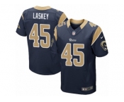 Men's Nike Los Angeles Rams #45 Zach Laskey Elite Navy Blue Team Color NFL Jersey
