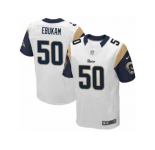 Men's Nike Los Angeles Rams #50 Samson Ebukam Elite White NFL Jersey
