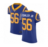 Men's Nike Los Angeles Rams #56 Dante Fowler Jr Royal Blue Alternate Vapor Untouchable Elite Player NFL Jersey