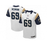Men's Nike Los Angeles Rams #69 Cody Wichmann Elite White NFL Jersey