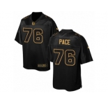 Men's Nike Los Angeles Rams #76 Orlando Pace Elite Black Pro Line Gold Collection NFL Jersey