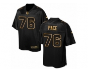 Men's Nike Los Angeles Rams #76 Orlando Pace Elite Black Pro Line Gold Collection NFL Jersey