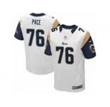 Men's Nike Los Angeles Rams #76 Orlando Pace Elite White NFL Jersey