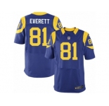 Men's Nike Los Angeles Rams #81 Gerald Everett Elite Royal Blue Alternate NFL Jersey