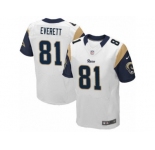 Men's Nike Los Angeles Rams #81 Gerald Everett Elite White NFL Jersey