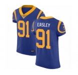 Men's Nike Los Angeles Rams #91 Dominique Easley Royal Blue Alternate Vapor Untouchable Elite Player NFL Jersey