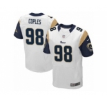 Men's Nike Los Angeles Rams #98 Quinton Coples Elite White NFL Jersey
