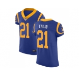 Nike Los Angeles Rams #21 Aqib Talib Royal Blue Alternate Men Stitched NFL Vapor Untouchable Elite Jersey
