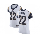 Nike Los Angeles Rams #22 Marcus Peters White Men Stitched NFL Vapor Untouchable Elite Jersey