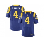 Nike Los Angeles Rams #4 Greg Zuerlein Royal Blue Alternate Men Stitched NFL Elite Jersey