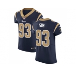 Nike Los Angeles Rams #93 Ndamukong Suh Navy Blue Team Color Men Stitched NFL Vapor Untouchable Elite Jersey