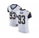 Nike Los Angeles Rams #93 Ndamukong Suh White Men Stitched NFL Vapor Untouchable Elite Jersey