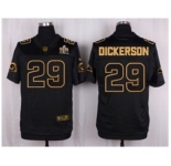 Nike St. Louis Rams #29 Eric Dickerson Black Pro Line Gold Collection Jersey(Elite)