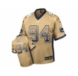Nike St. Louis Rams #94 Robert Quinn Gold jerseys(Elite Drift Fashion)