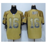 Nike St.Louis Rams #16 Jared Goff Drift Fashion Gold Jerseys[Elite]