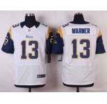 nike nfl jerseys st. louis rams #13 warner white[Elite]