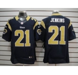 nike nfl jerseys st. louis rams #21 jenkins dk.blue[Elite]