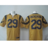 nike nfl jerseys st. louis rams #29 eric dickerson yellow[Elite]