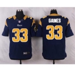 nike nfl jerseys st. louis rams #33 gaines blue[Elite]