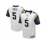 nike nfl jerseys st. louis rams #5 foles white[Elite]