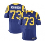 nike nfl jerseys st. louis rams #73 robinson lt.blue[Elite]