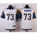 nike nfl jerseys st. louis rams #73 robinson white[Elite]