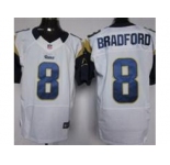 nike nfl jerseys st. louis rams #8 bradford white[Elite]