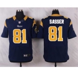 nike nfl jerseys st. louis rams #81 sasser blue[Elite]