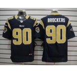 nike nfl jerseys st. louis rams #90 brockers dk.blue[Elite]