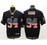 nike nfl jerseys st. louis rams #94 quinn black[Elite USA flag fashion]