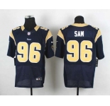nike nfl jerseys st. louis rams #96 sam blue[Elite]