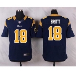 nike nfl jerseys st.louis rams #18 britt blue[Elite]