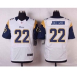 nike nfl jerseys st.louis rams #22 johnson white[Elite]