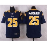 nike nfl jerseys st.louis rams #25 mcdonald blue[Elite]