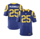 nike nfl jerseys st.louis rams #25 mcdonald lt.blue[Elite]