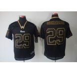 nike nfl jerseys st.louis rams #29 eric dickerson black[Elite lights out]