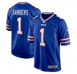 Men Nike Buffalo Bills #1 Sanders Game Royal Blue Team Color NFL Jersey