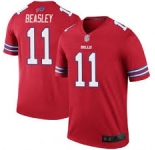 Men Nike Buffalo Bills #11 Beasley Game Royal Red Team Color NFL Jersey