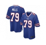 Men Nike Buffalo Bills #79 Jordan Mills Game Royal Blue Team Color NFL Jersey