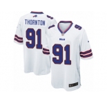 Men Nike Buffalo Bills #91 Cedric Thornton Game White NFL Jersey