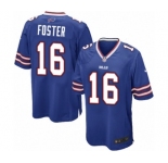 Men's Nike Buffalo Bills #16 Robert Foster Game Royal Blue Team Color NFL Jersey