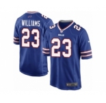 Men's Nike Buffalo Bills #23 Aaron Williams Game Royal Blue Team Color NFL Jersey