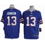 nike nfl jerseys buffalo bills #13 johnson blue[game]