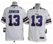nike nfl jerseys buffalo bills #13 johnson white[game]