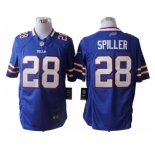 nike nfl jerseys buffalo bills #28 spiller blue[game]